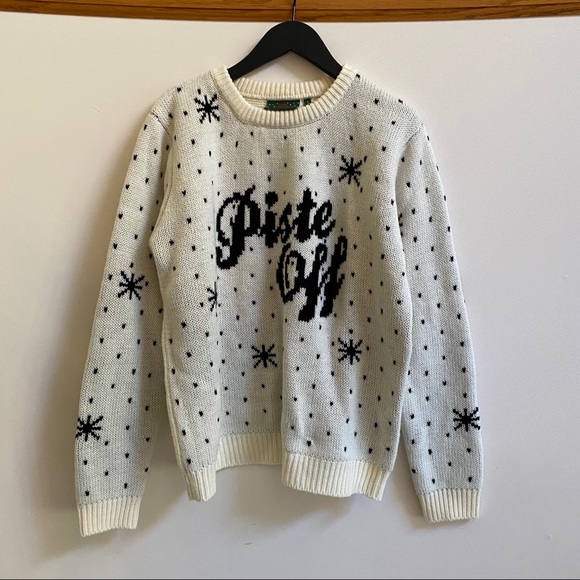ASOS “Piste Off” Christmas Sweater - Picture 2 of 3